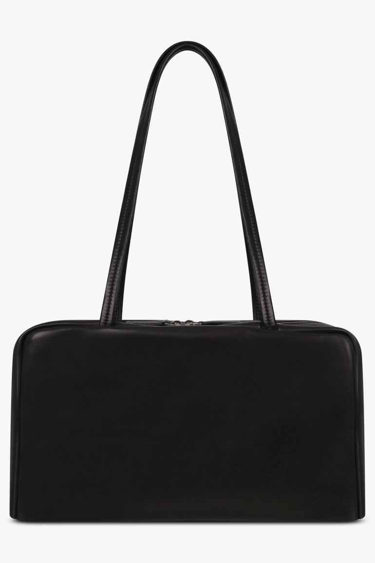 THE ROW BAGS BLACK / Black Astra Bowling Shoulder Bag | Black