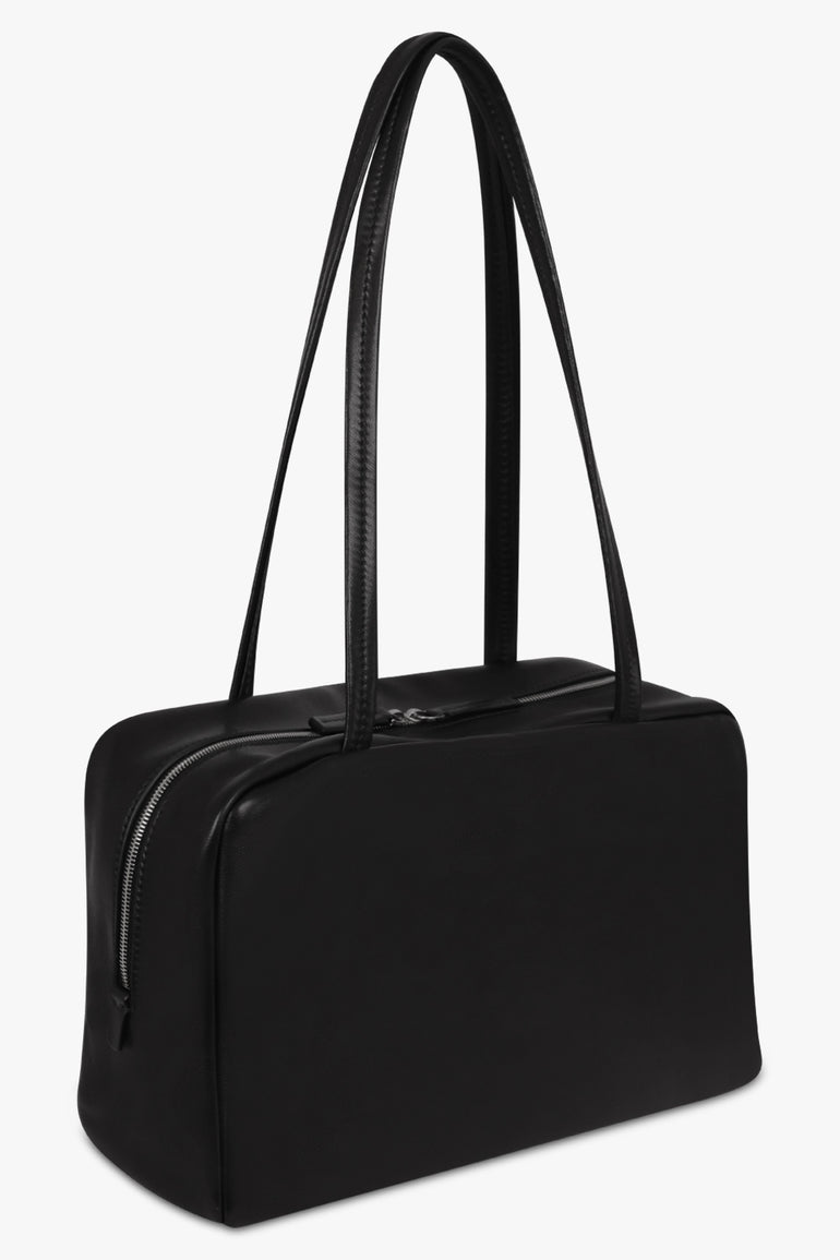 THE ROW BAGS BLACK / Black Astra Bowling Shoulder Bag | Black