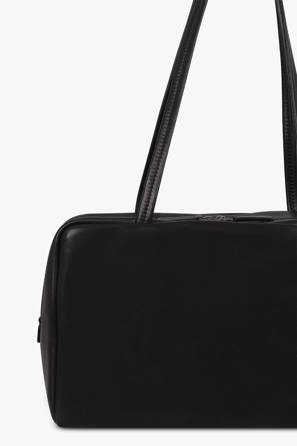 THE ROW BAGS BLACK / Black Astra Bowling Shoulder Bag | Black