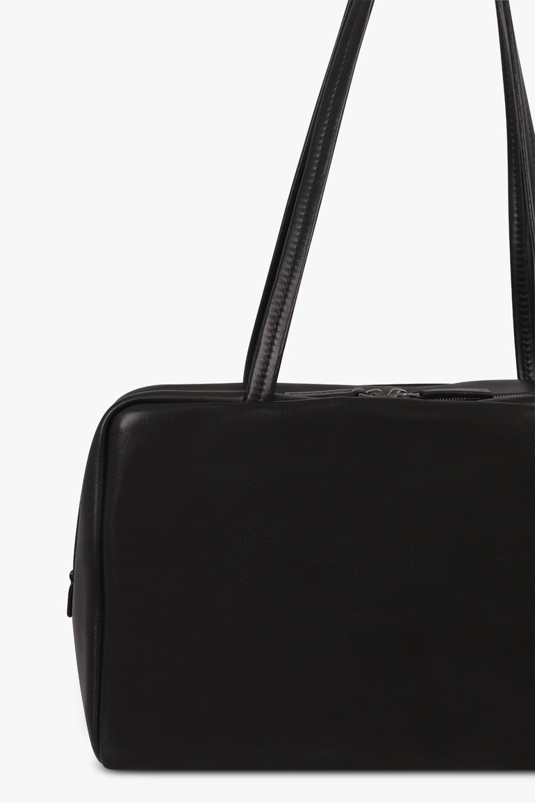THE ROW BAGS BLACK / Black Astra Bowling Shoulder Bag | Black