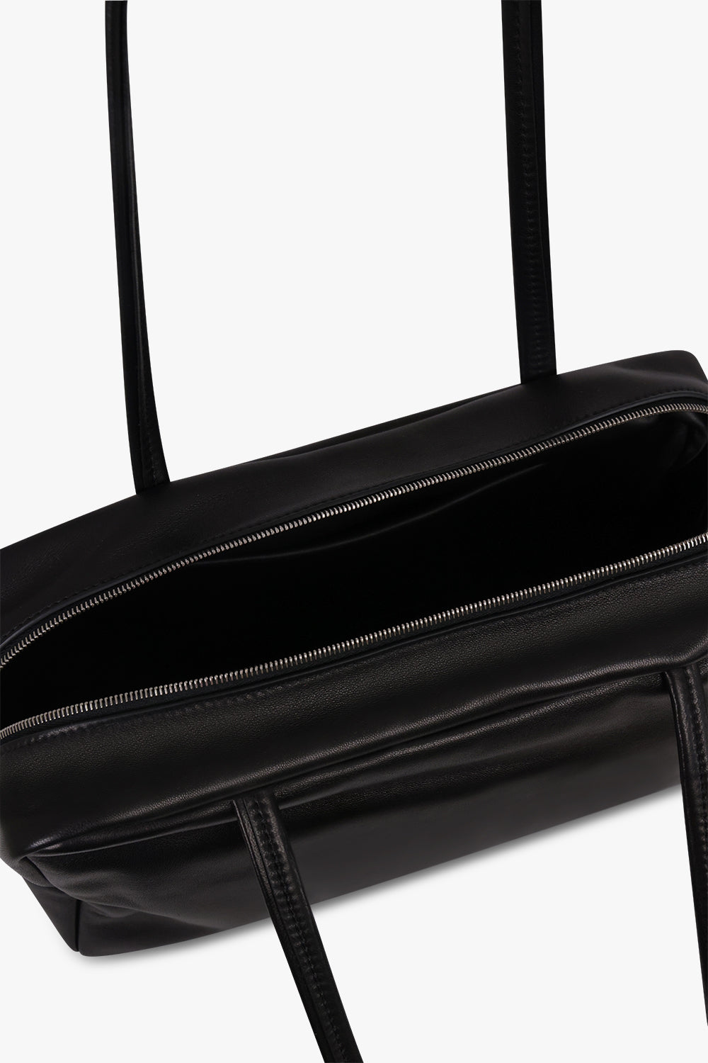THE ROW BAGS BLACK / Black Astra Bowling Shoulder Bag | Black