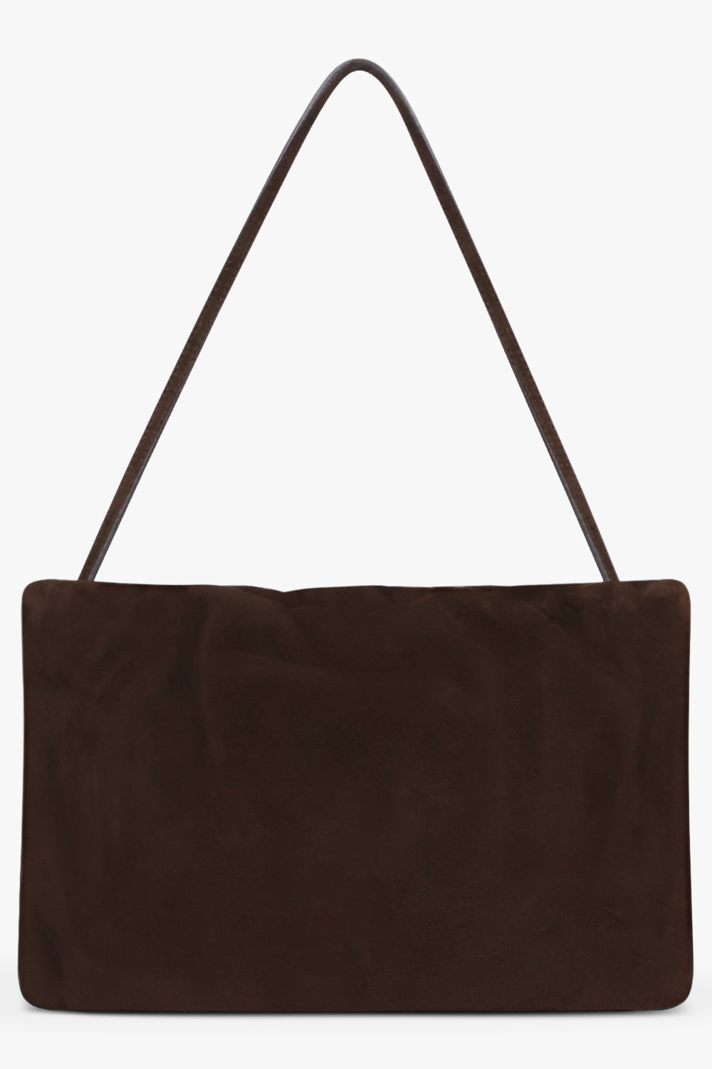THE ROW BAGS BROWN / Mocha XL Bourse Suede Shoulder Bag | Mocha