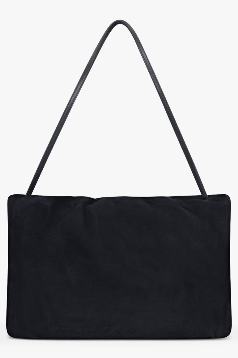 THE ROW BAGS BLUE / Blue Navy XL Bourse Suede Shoulder Bag | Blue Navy
