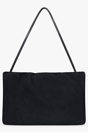 THE ROW BAGS BLUE / Blue Navy XL Bourse Suede Shoulder Bag | Blue Navy
