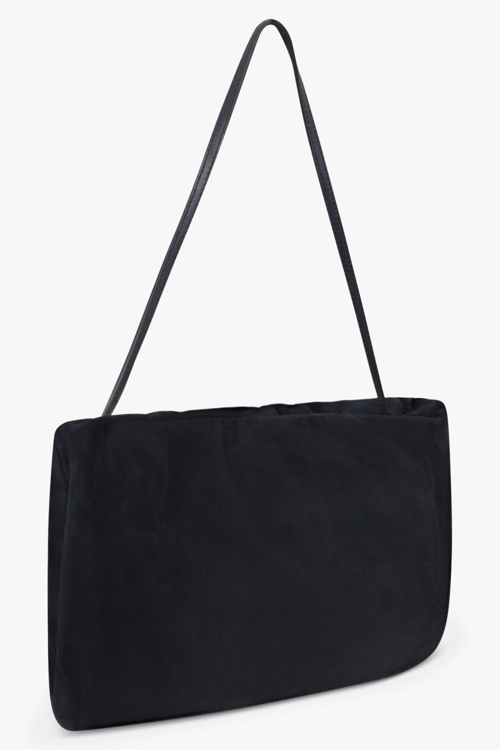 THE ROW BAGS BLUE / Blue Navy XL Bourse Suede Shoulder Bag | Blue Navy