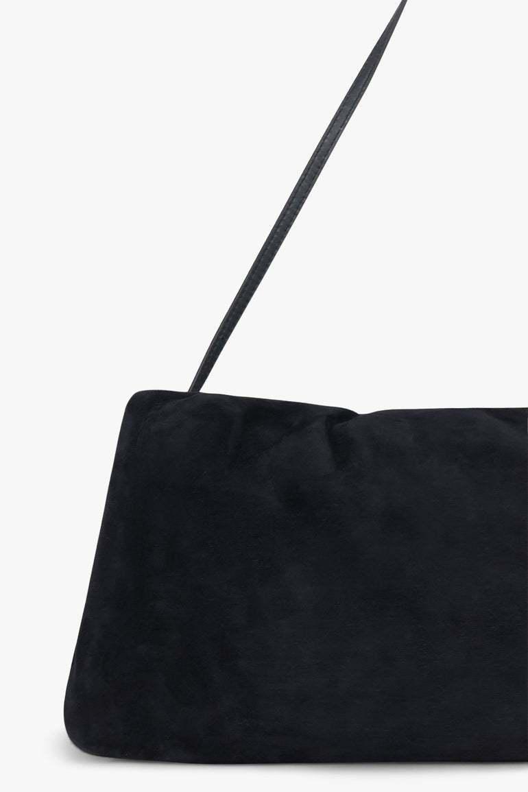 THE ROW BAGS BLUE / Blue Navy XL Bourse Suede Shoulder Bag | Blue Navy
