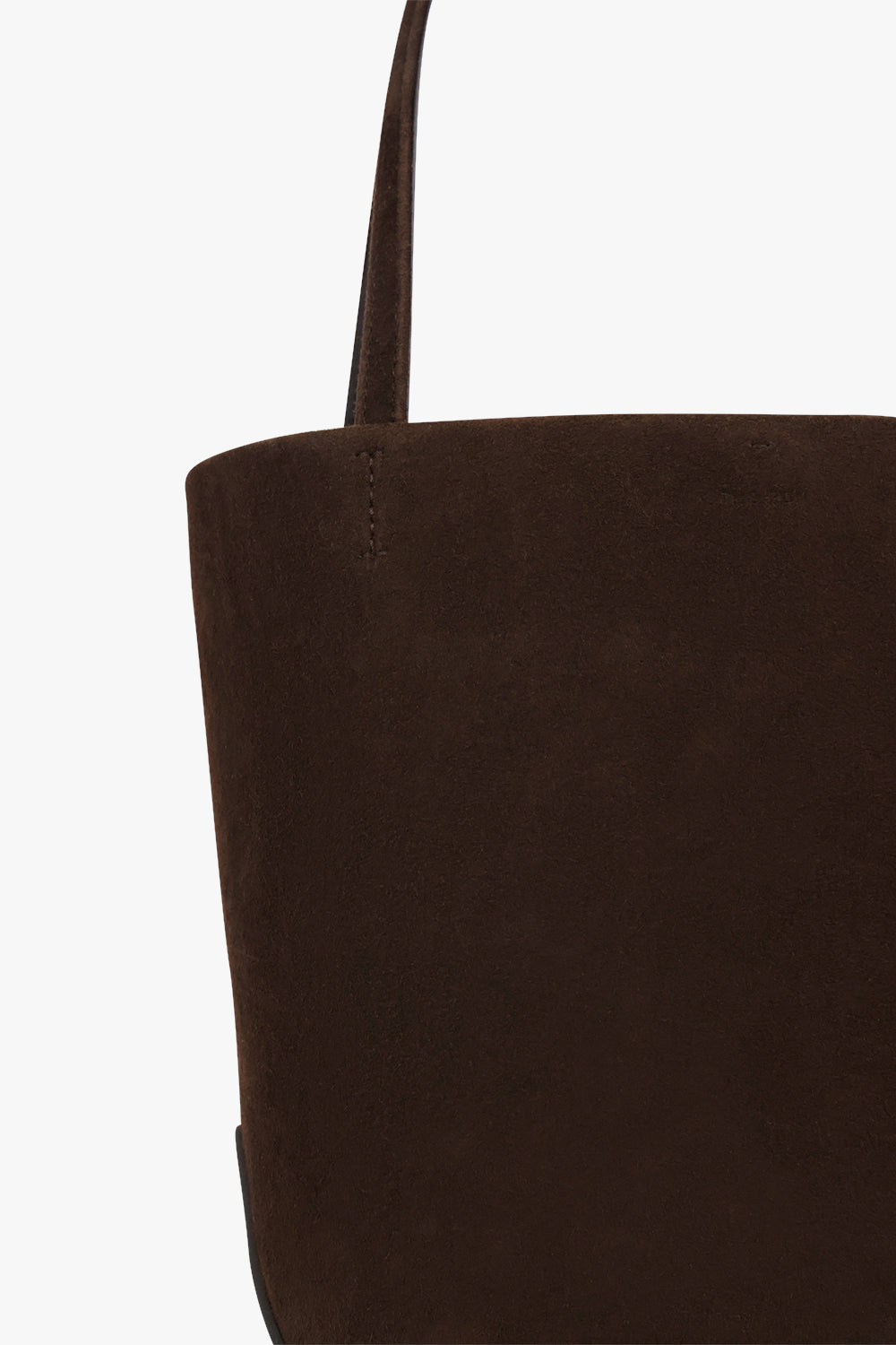THE ROW BAGS BROWN / Mocha Park Edge Medium Suede Tote Bag | Mocha