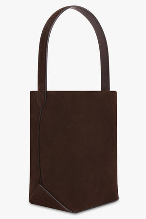 THE ROW BAGS BROWN / Mocha Medium N/S Suede Park Tote Edge | Mocha