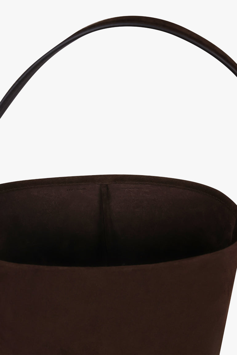 THE ROW BAGS BROWN / Mocha Medium N/S Suede Park Tote Edge | Mocha