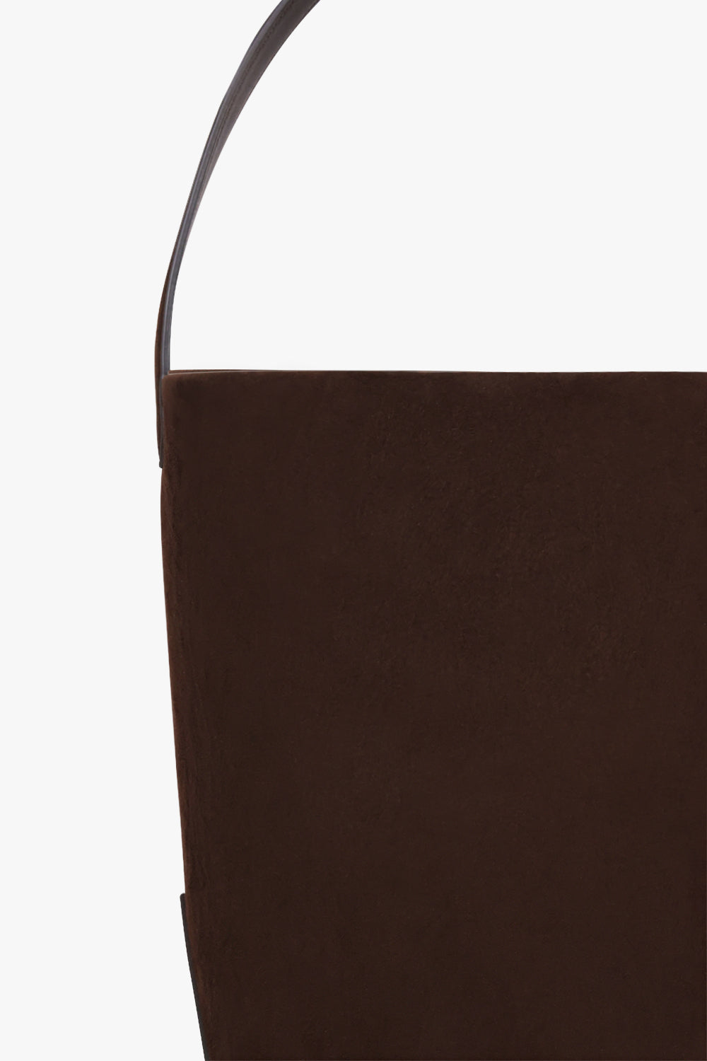 THE ROW BAGS BROWN / Mocha Medium N/S Suede Park Tote Edge | Mocha