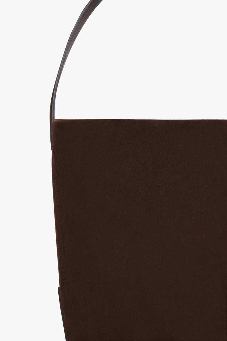 THE ROW BAGS BROWN / Mocha Medium N/S Suede Park Tote Edge | Mocha