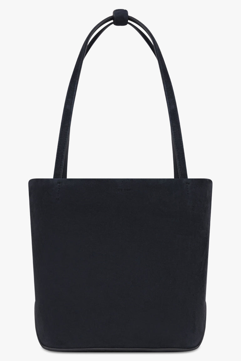THE ROW BAGS BLUE / Blue Navy Park Edge Medium Suede Tote Bag | Blue Navy
