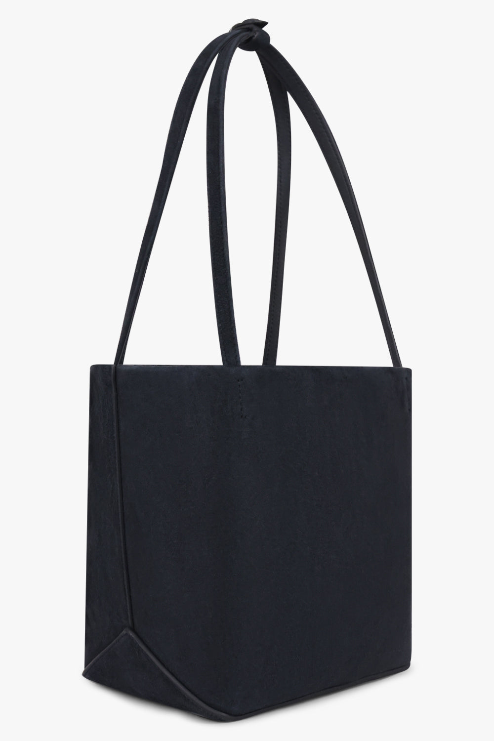 THE ROW BAGS BLUE / Blue Navy Park Edge Medium Suede Tote Bag | Blue Navy