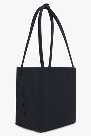 THE ROW BAGS BLUE / Blue Navy Park Edge Medium Suede Tote Bag | Blue Navy