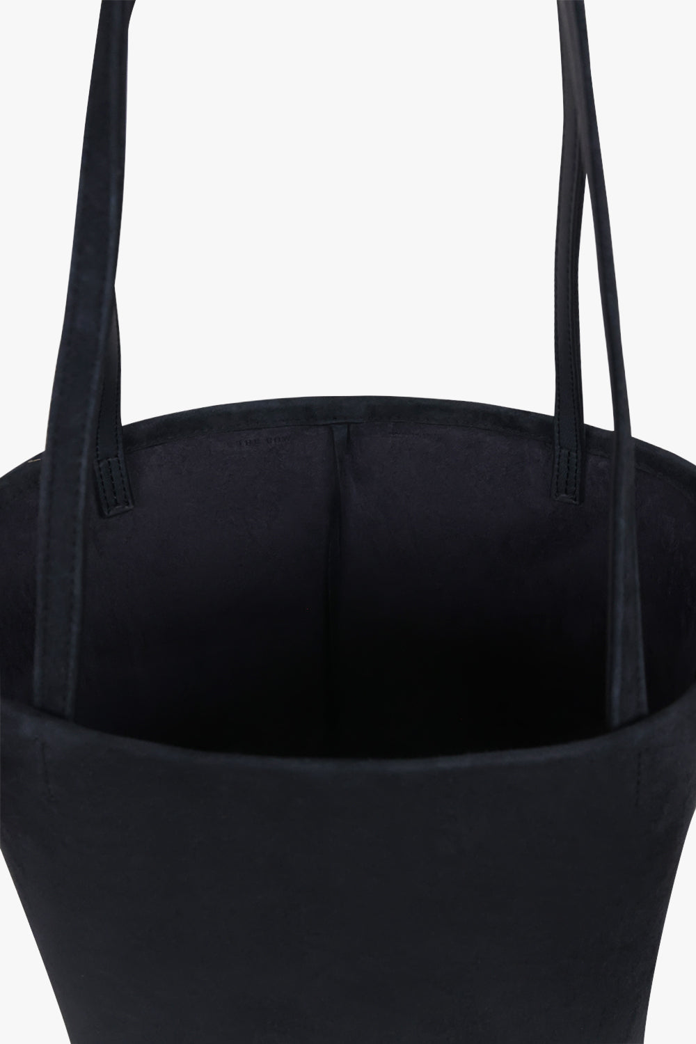 THE ROW BAGS BLUE / Blue Navy Park Edge Medium Suede Tote Bag | Blue Navy