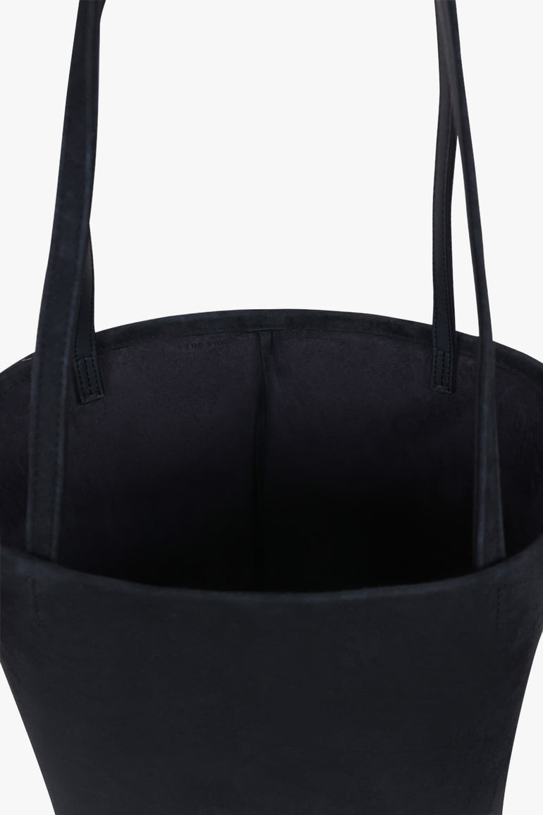 THE ROW BAGS BLUE / Blue Navy Park Edge Medium Suede Tote Bag | Blue Navy