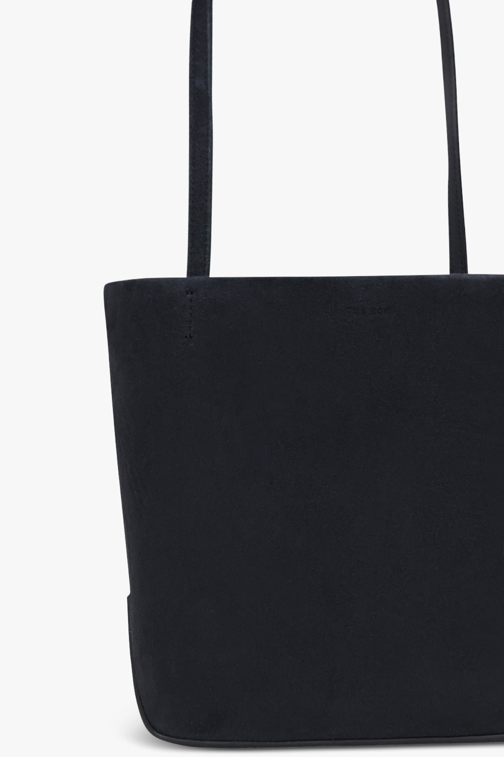 THE ROW BAGS BLUE / Blue Navy Park Edge Medium Suede Tote Bag | Blue Navy