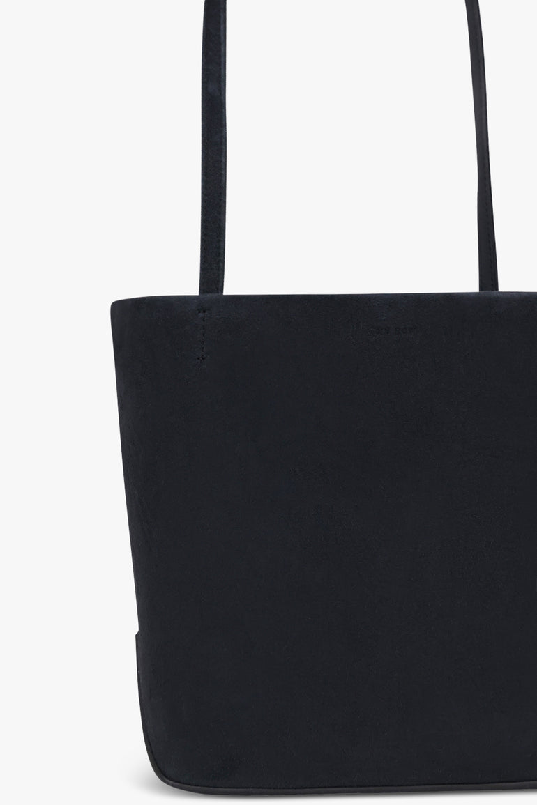 THE ROW BAGS BLUE / Blue Navy Park Edge Medium Suede Tote Bag | Blue Navy