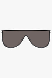 ALAIA SUNGLASSES BLACK / Black AA0094S Metal Mask Sunglasses | Black