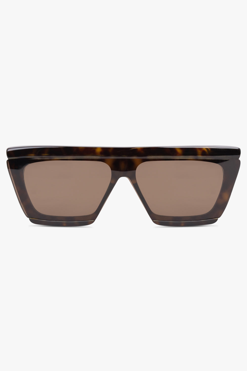 ALAIA SUNGLASSES BROWN / Havana/Brown AA104S Tapered Rectangular Mask 69 Sunglasses | Havana/Brown