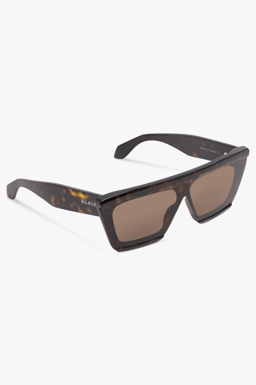 ALAIA SUNGLASSES BROWN / Havana/Brown AA104S Tapered Rectangular Mask 69 Sunglasses | Havana/Brown