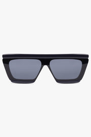 ALAIA SUNGLASSES BLUE / Blue AA104S Tapered Rectangular Mask 69 Acetate Sunglasses | Blue