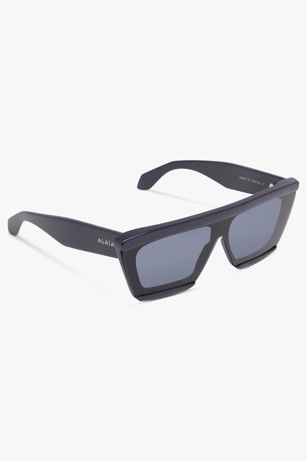 ALAIA SUNGLASSES BLUE / Blue AA104S Tapered Rectangular Mask 69 Acetate Sunglasses | Blue