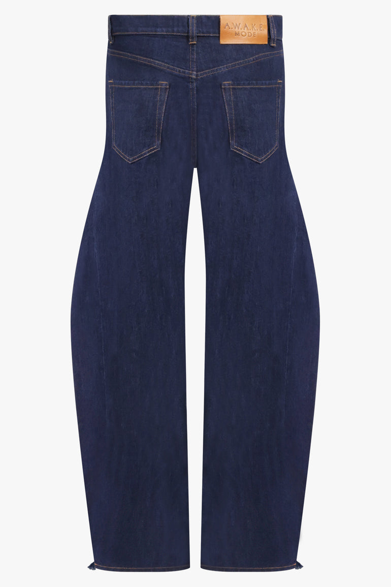 AWAKE MODE RYW Mirror Side Insert Jean | Indigo Rinse Wash