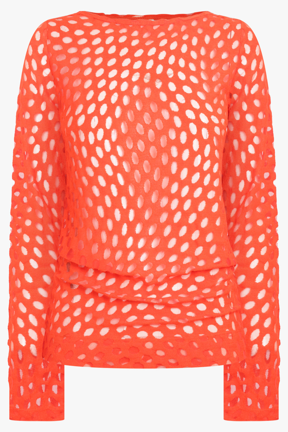 DRIES VAN NOTEN RTW Holletina Polka Dot Top | Red