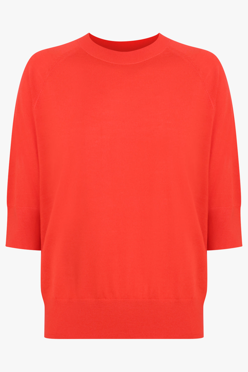 DRIES VAN NOTEN RTW Tuan Short Sleeve Knit | Light Red