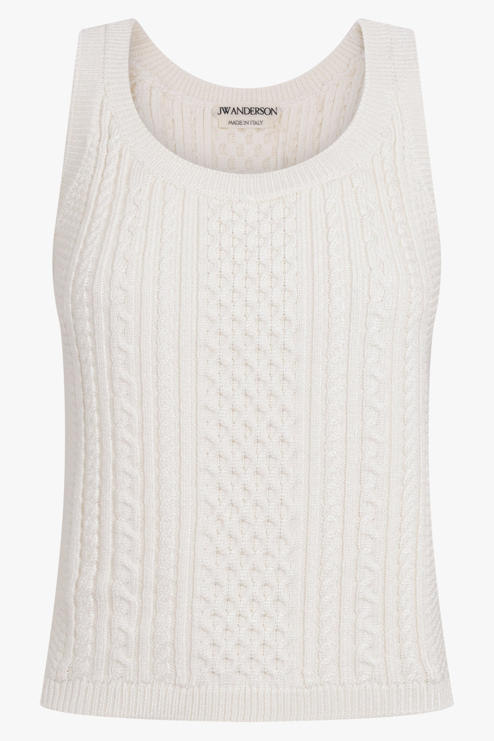 JW ANDERSON RTW Cable Cami Singlet Top | Ivory