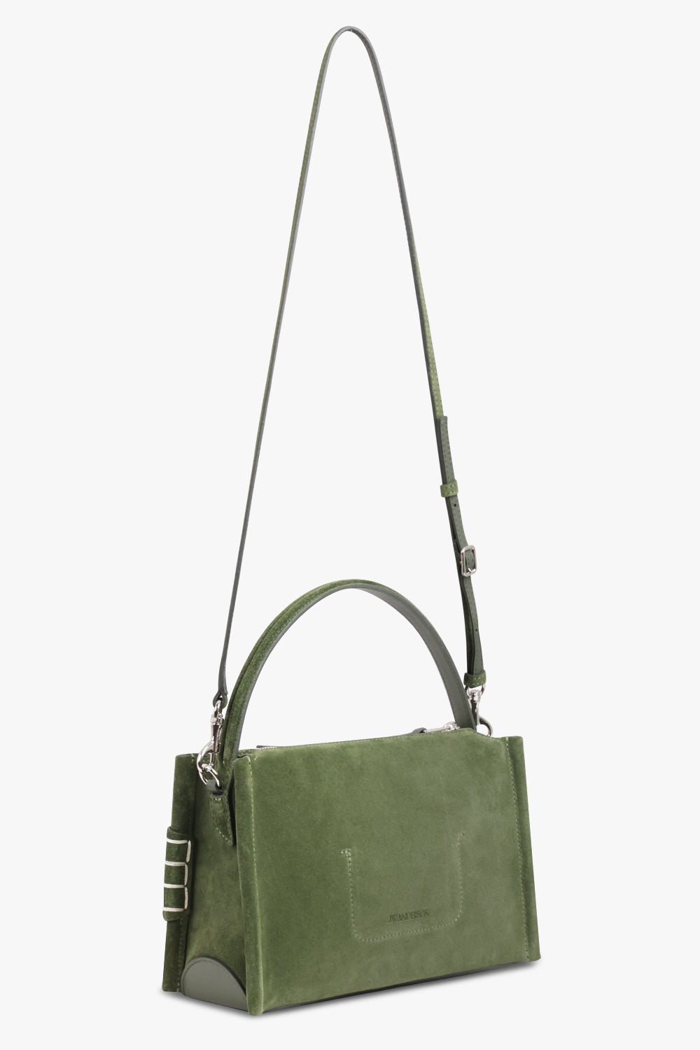JW ANDERSON BAGS GREEN / KHAKI Small Suede Loafer Bag | Khaki