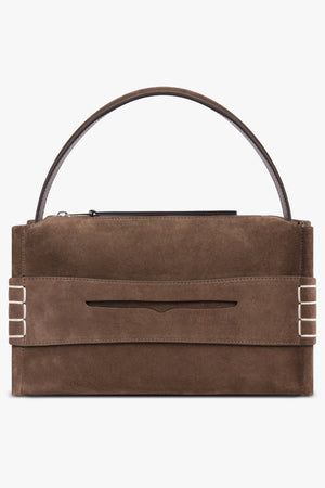 JW ANDERSON BAGS BROWN / BROWN Suede Loafer Bag | Brown