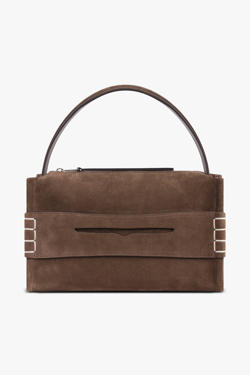 JW ANDERSON BAGS BROWN / BROWN Small Suede Loafer Bag | Brown