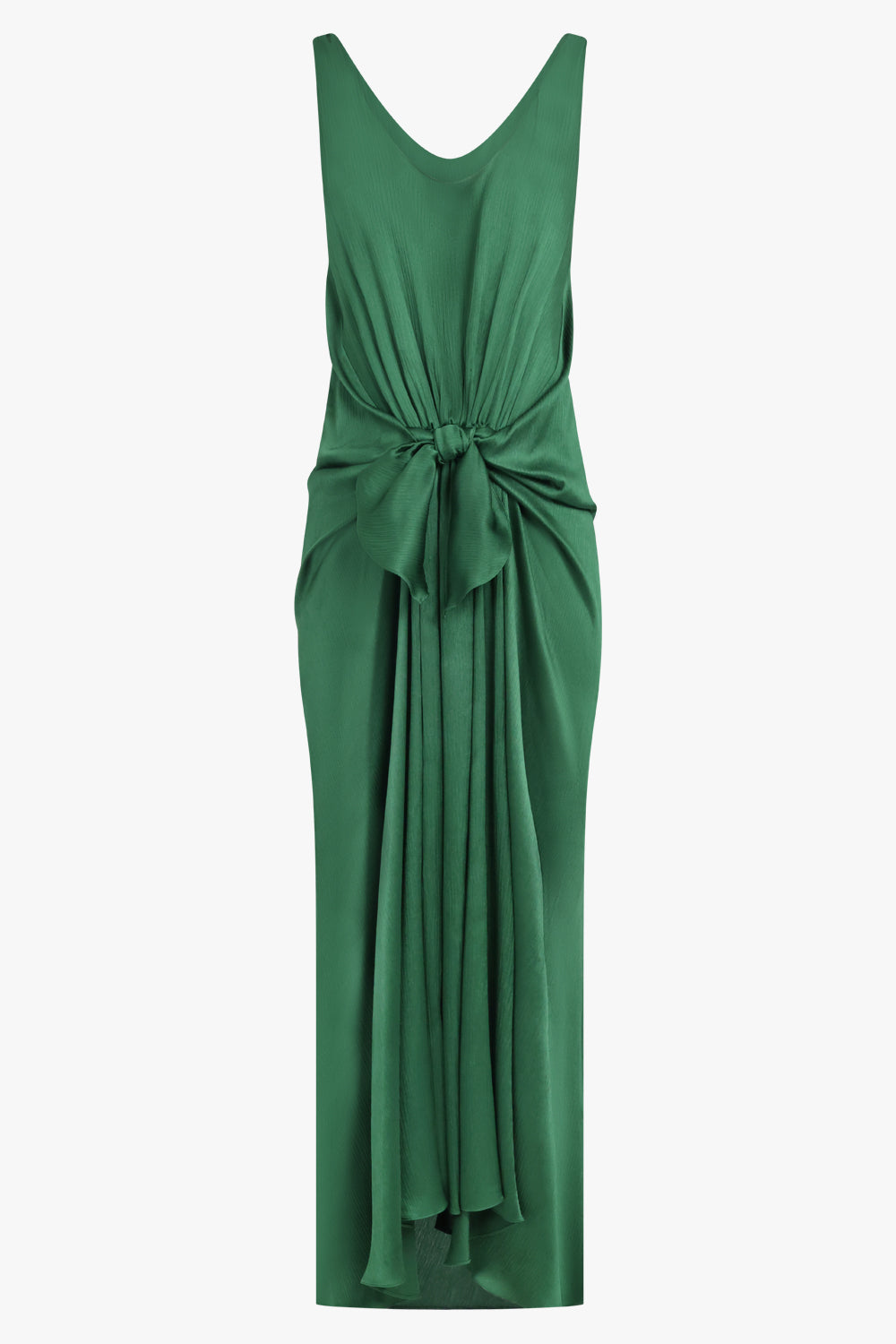 JW ANDERSON RTW Cami Knot Waist Maxi Dress | Bottle Green