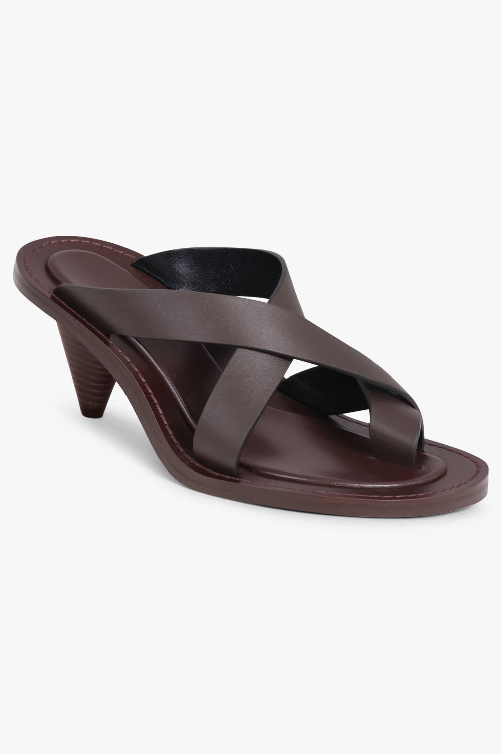 PHOEBE PHILO SHOES Strap Sandal 75mm | Oxblood