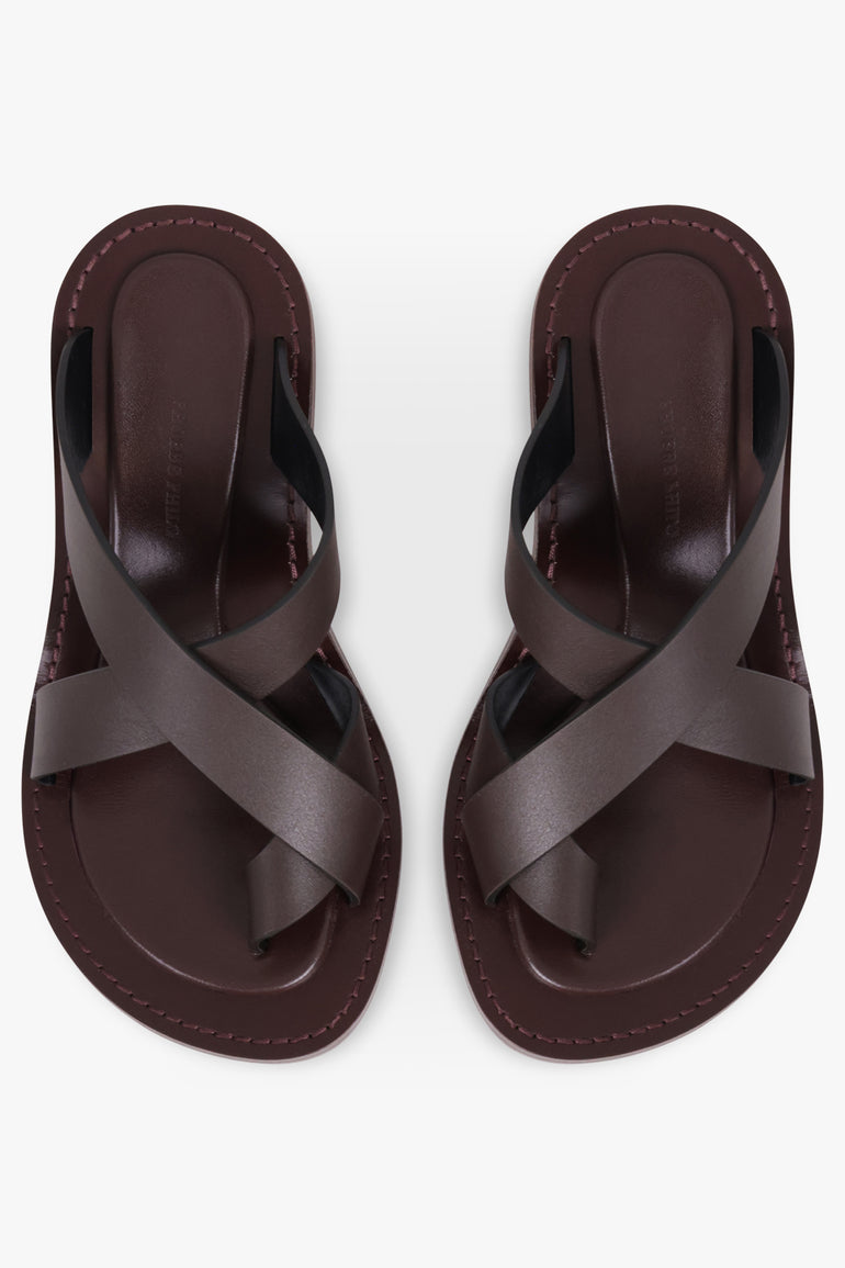 PHOEBE PHILO SHOES Strap Sandal 75mm | Oxblood