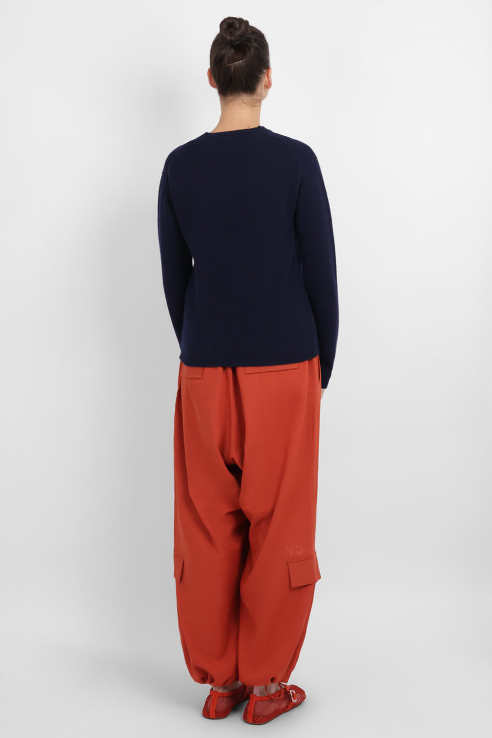 JW ANDERSON RTW JW X Pringle Floral Crew Neck Knit | Navy/Multi