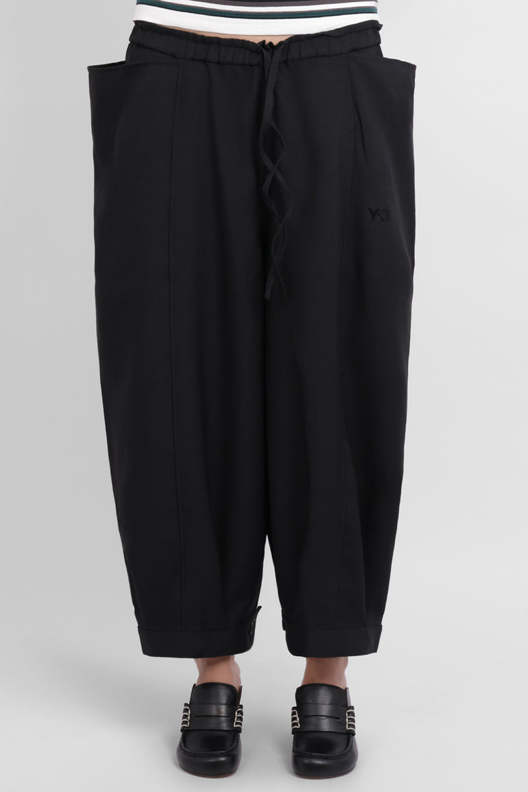 Y-3 RYW Sport Uniform Cropped Track Pant | Black