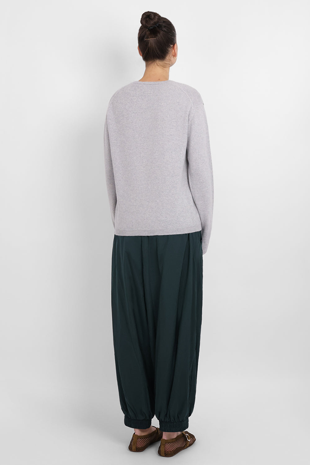 JW ANDERSON RTW JW X Pringle Floral Crew Neck Knit | Grey/Multi