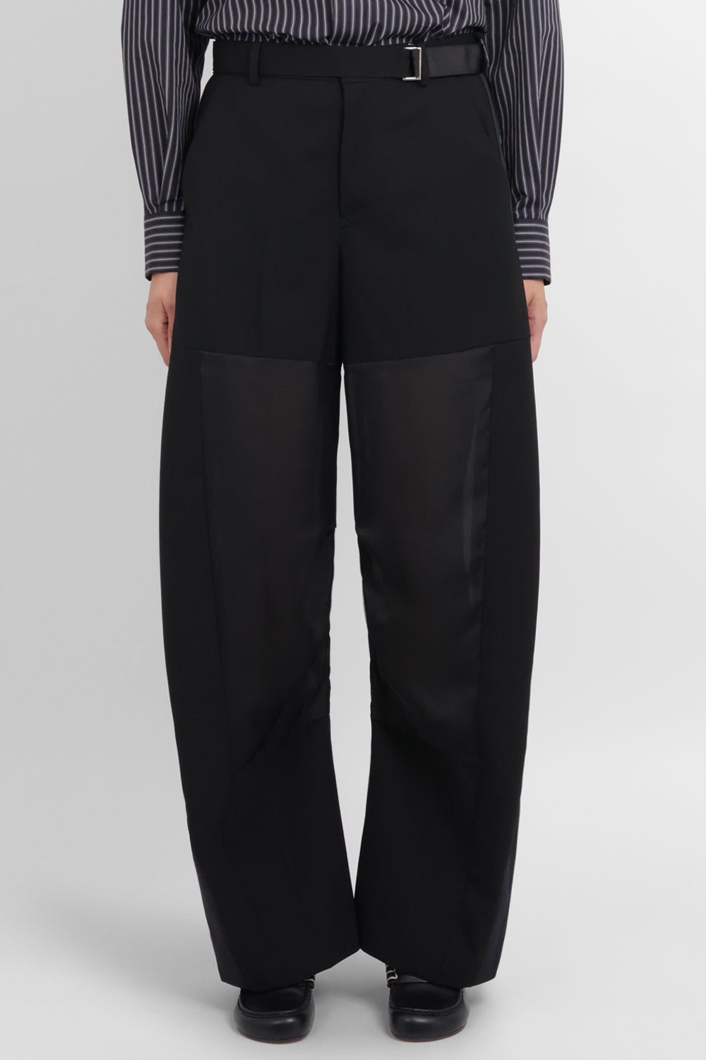 Sheer Panel Tailored Suiting Pants | Black – Parlour X