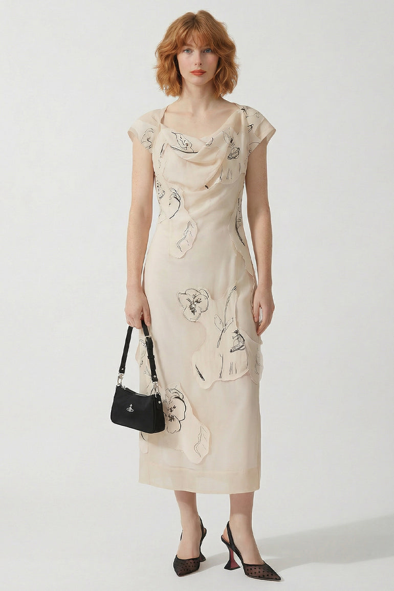 VIVIENNE WESTWOOD RTW Ionian Dress | Beige Flowers