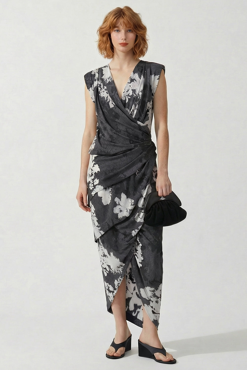 VIVIENNE WESTWOOD RTW River Dress | Grey/Flowers