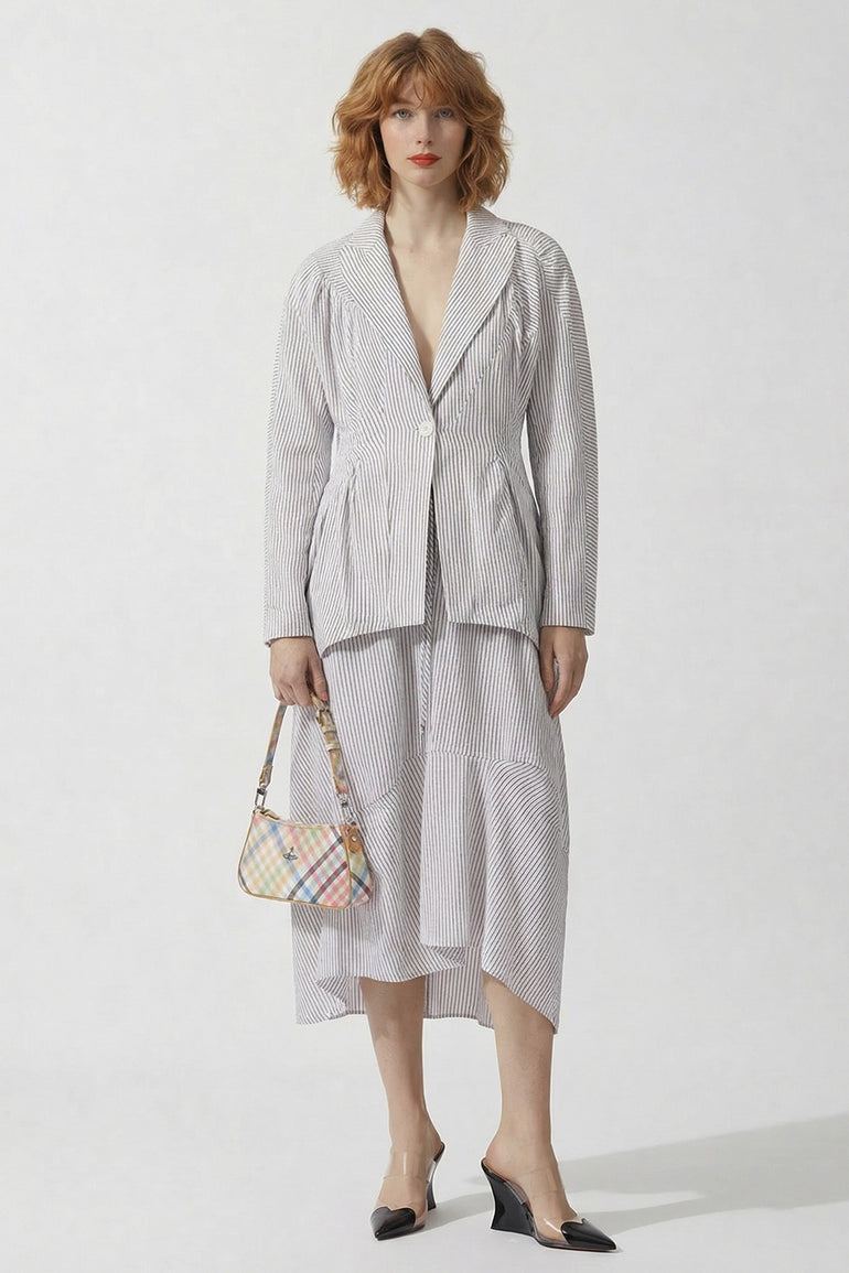 VIVIENNE WESTWOOD BAGS MULTI / Multi Heather Check Tasha Shoulder Bag | Multi