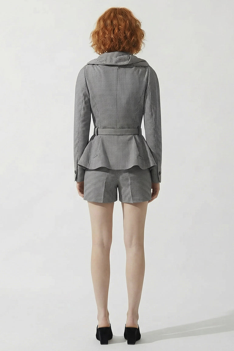 VIVIENNE WESTWOOD RTW Kendall Blazer | Gingham Grey