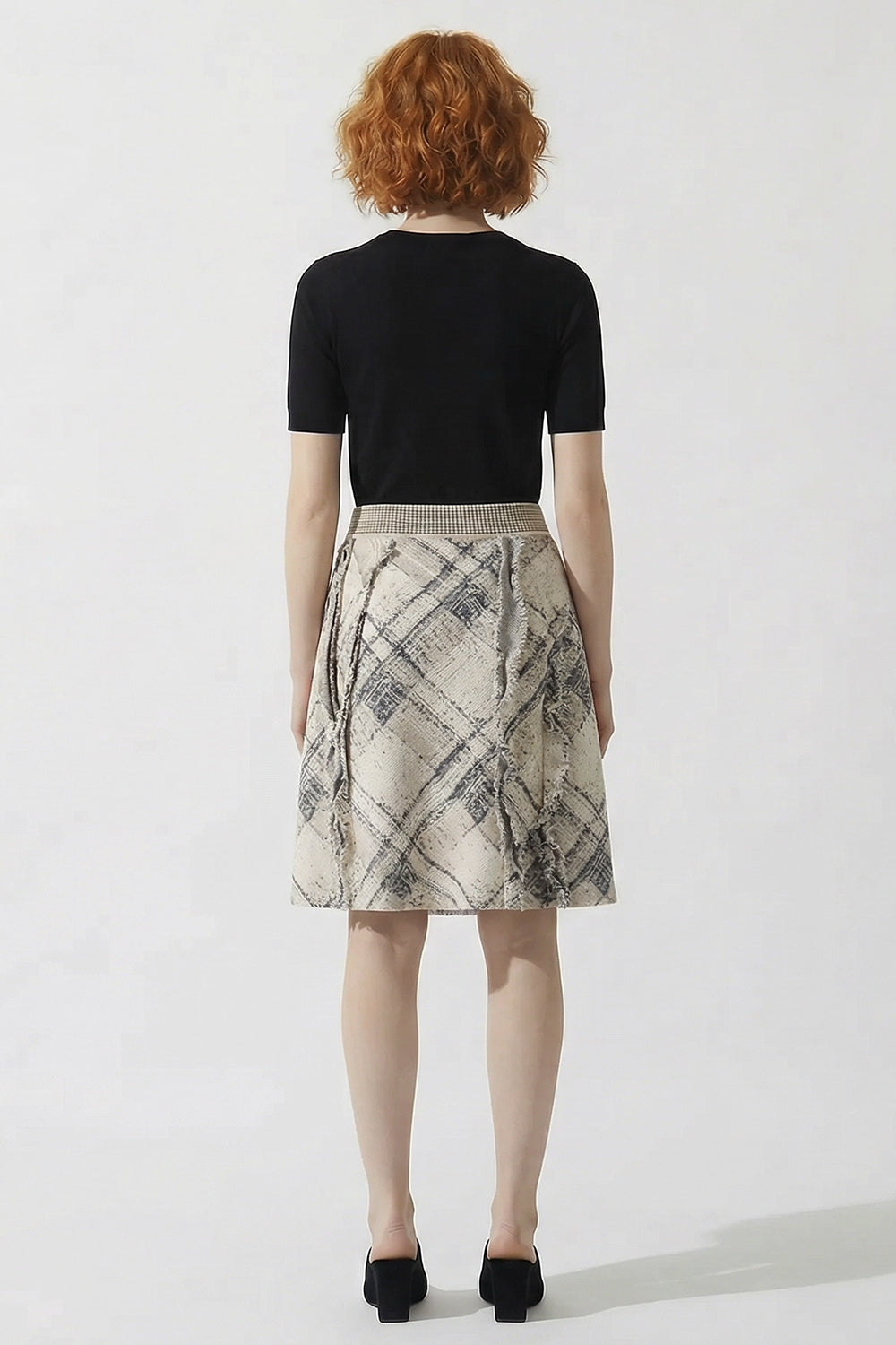 VIVIENNE WESTWOOD RTW Broken Tartan Skirt | Gold/Multi