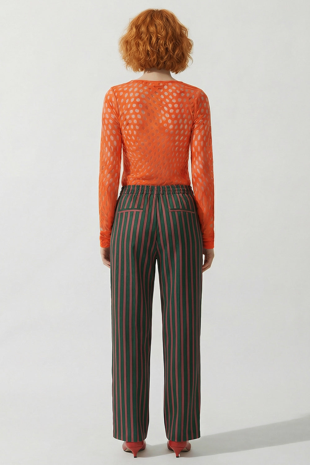 DRIES VAN NOTEN RTW Holletina Polka Dot Top | Red