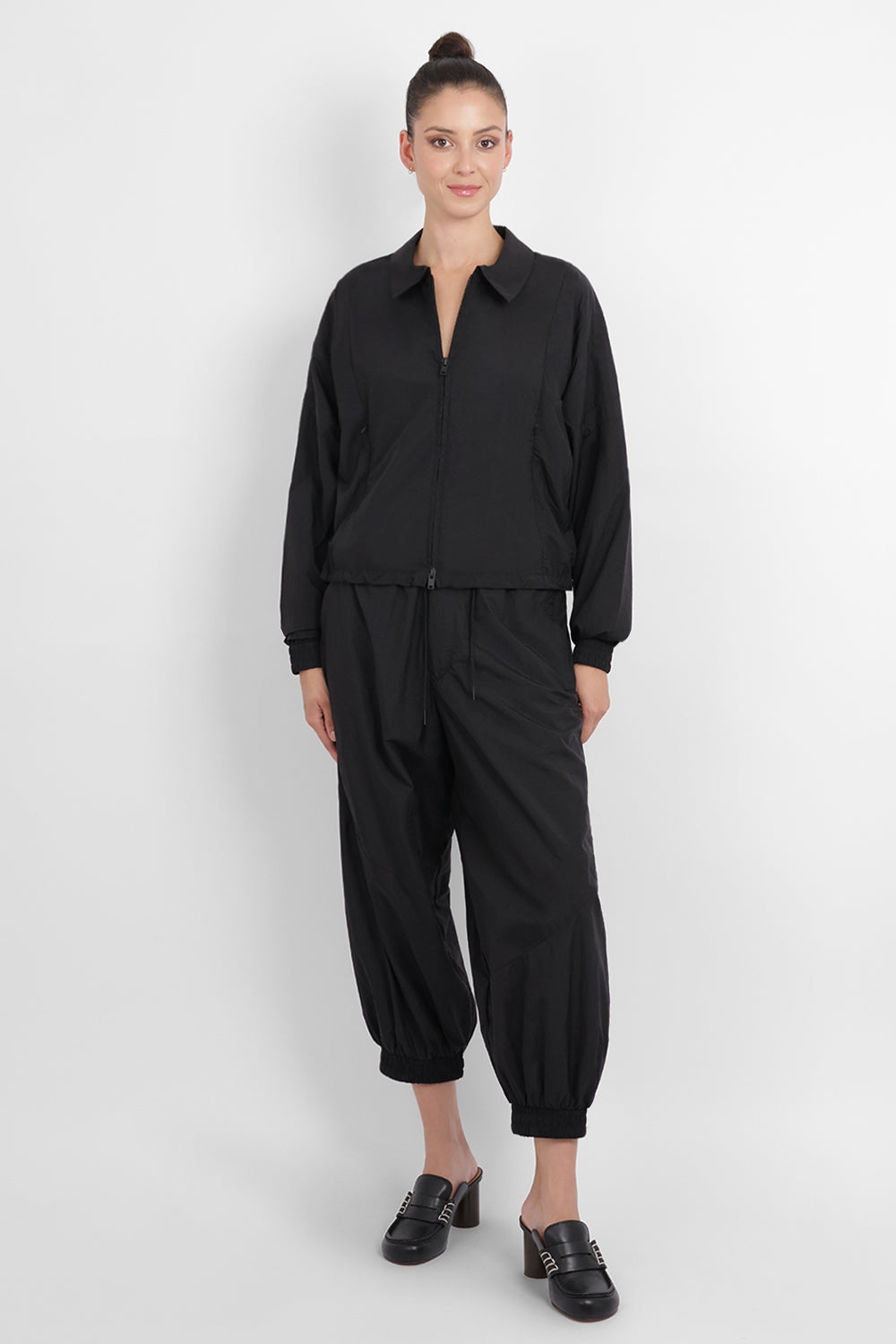 Y-3 RYW 3-Stripe Nylon Track Jacket | Black