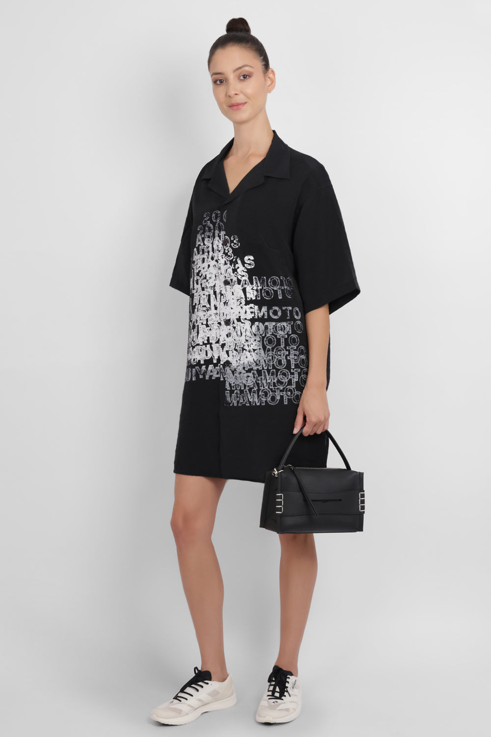 Y-3 RYW Graphic Long Shirt | Black