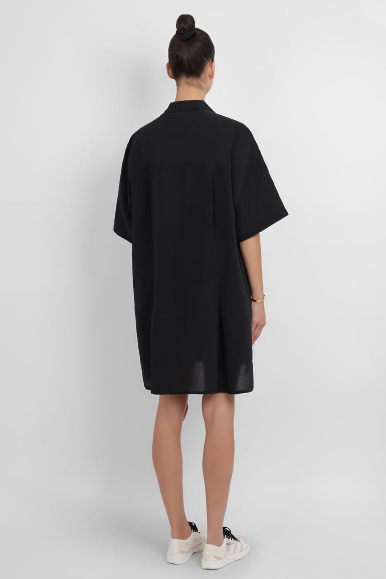 Y-3 RYW Graphic Long Shirt | Black